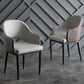 Glam Faux Leather Dining Chair Open Back Dining Side Furniture in Matte Finish for Indoor