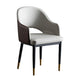 Glam Faux Leather Dining Chair Open Back Dining Side Furniture in Matte Finish for Indoor