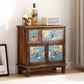 Traditional Style Combo Dresser Bedroom Solid Wood Storage Chest with Drawers and Doors 24"L x 12"W x 25"H Brown Clearhalo 'Bedroom Furniture' 'Dressers & Chests' 'dressers_chests' 'furn' 'furn_dressers_chests' 'Furniture' 5436393