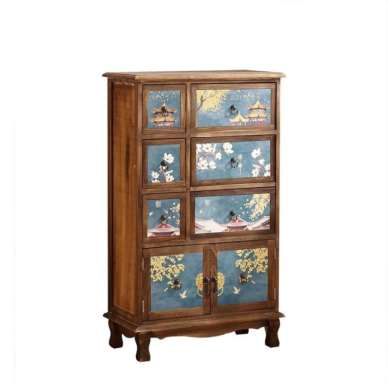 Traditional Style Combo Dresser Bedroom Solid Wood Storage Chest with Drawers and Doors Clearhalo 'Bedroom Furniture' 'Dressers & Chests' 'dressers_chests' 'furn' 'furn_dressers_chests' 'Furniture' 5436394