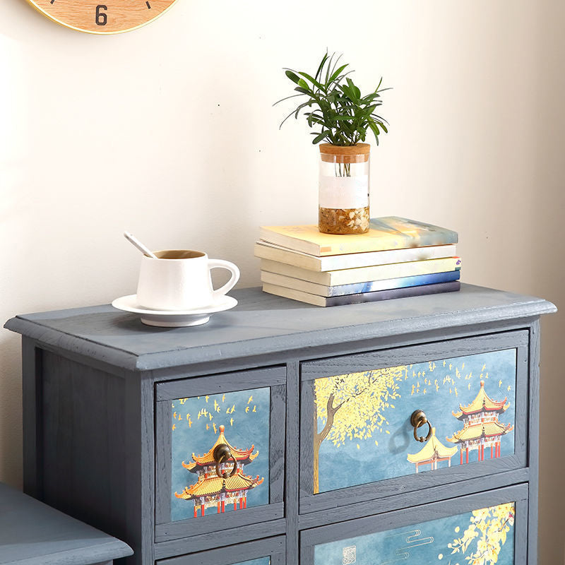 Traditional Style Combo Dresser Bedroom Solid Wood Storage Chest with Drawers and Doors Clearhalo 'Bedroom Furniture' 'Dressers & Chests' 'dressers_chests' 'furn' 'furn_dressers_chests' 'Furniture' 5436401