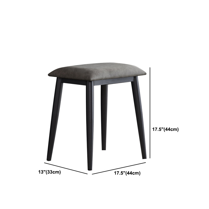 現代の石の虚栄心、スツール、黒/白の2つの貯蔵引き出し