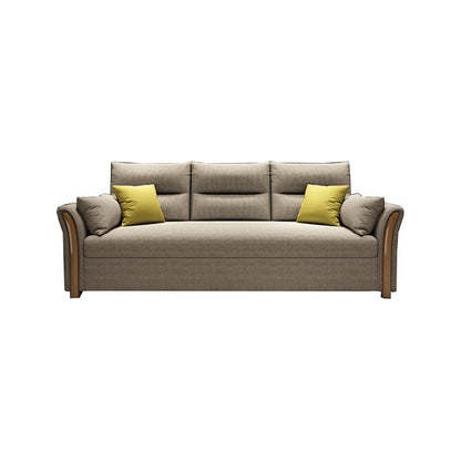 Convertibile divano di divano di divano di divano di divano di divani a fusione di cotone a braccio svasato contemporaneo