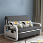 Contemporary Square Arm Convertible Cotton Blend Bed Sofa Couch in Grey 71"L x 35.5"W x 35.5"H Storage Not Included Latex Clearhalo 'furn' 'furn_sofas' 'Furniture' 'Living Room Furniture' 'Sofa' 'sofas' 5436468