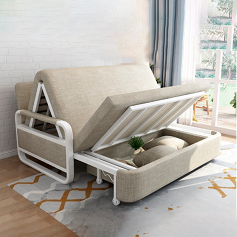 Miscela di divano convertibile convertibile contemporaneo di cotone in beige