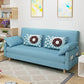 Miscela di cotone convertibile di divano di divano a braccio quadrato contemporaneo in blu