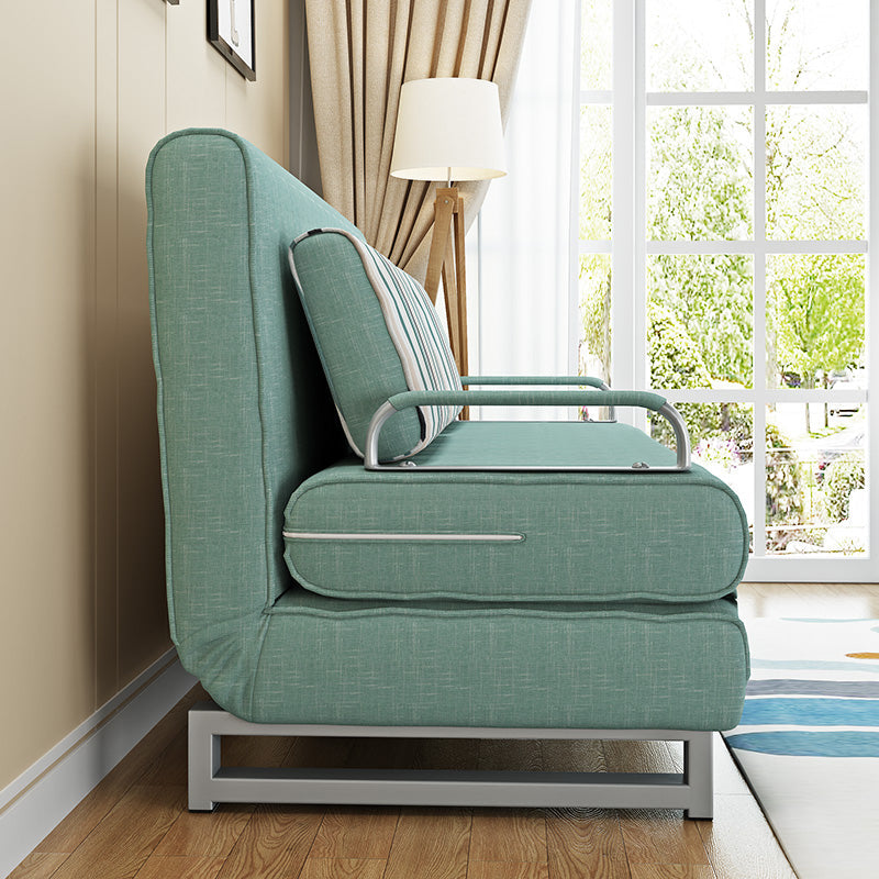 枕付きの現代的なコンバーチブルアームレスベッドソファソファ