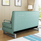 枕付きの現代的なコンバーチブルアームレスベッドソファソファ
