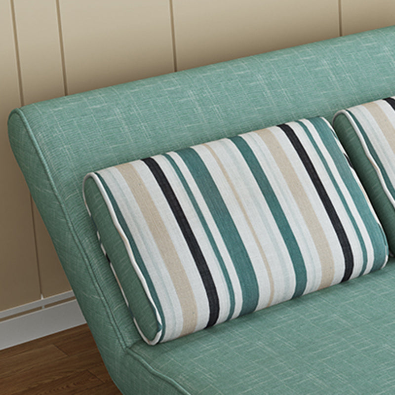 枕付きの現代的なコンバーチブルアームレスベッドソファソファ