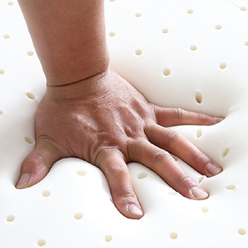 Armless Contemporary Cotton Blend Bed Sofa Couch with Pillows