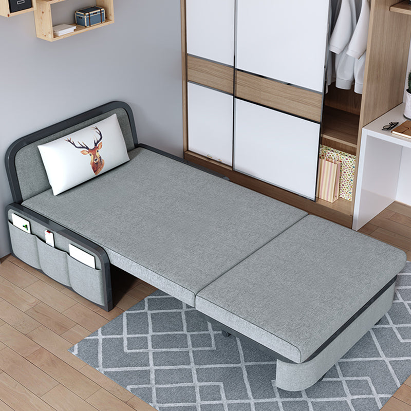 Divano convertibile di divano a letto senza braccio contemporaneo con cuscini