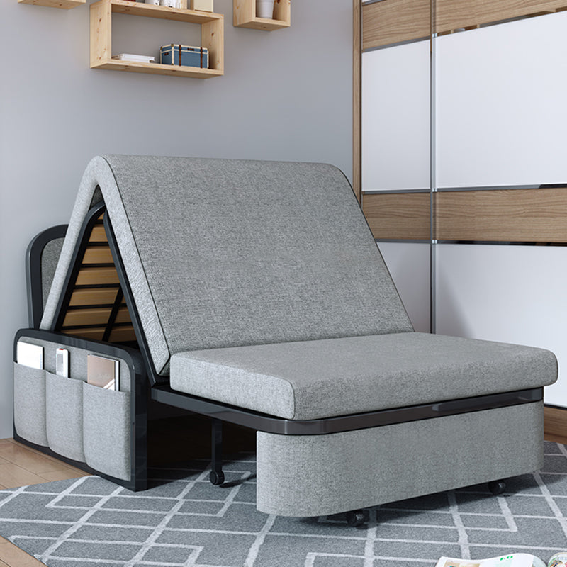 Divano convertibile di divano a letto senza braccio contemporaneo con cuscini