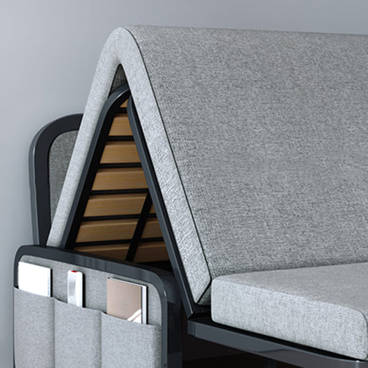 Divano convertibile di divano a letto senza braccio contemporaneo con cuscini