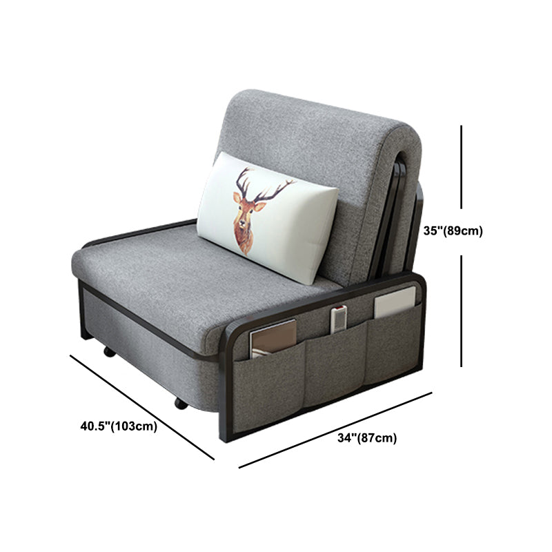 Divano convertibile di divano a letto senza braccio contemporaneo con cuscini