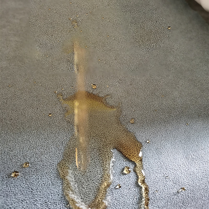 Camino de cama resistente a manchas de cuero sintética de brazo cuadrado contemporáneo