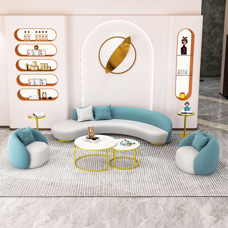 Canapé canapé incurvé contemporain pour le salon, appartement
