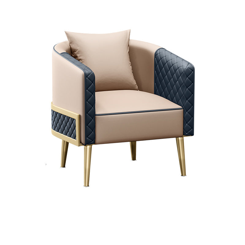 Divano a forma di luna curva contemporanea in pelle finta per soggiorno per soggiorno