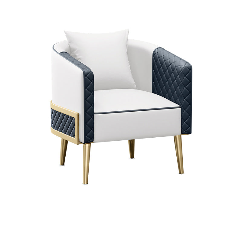 Divano a forma di luna curva contemporanea in pelle finta per soggiorno per soggiorno