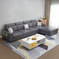Nordic Style Sofa Bed Solid Wood Frame Multicolor Option with Pocket Storage Sofa