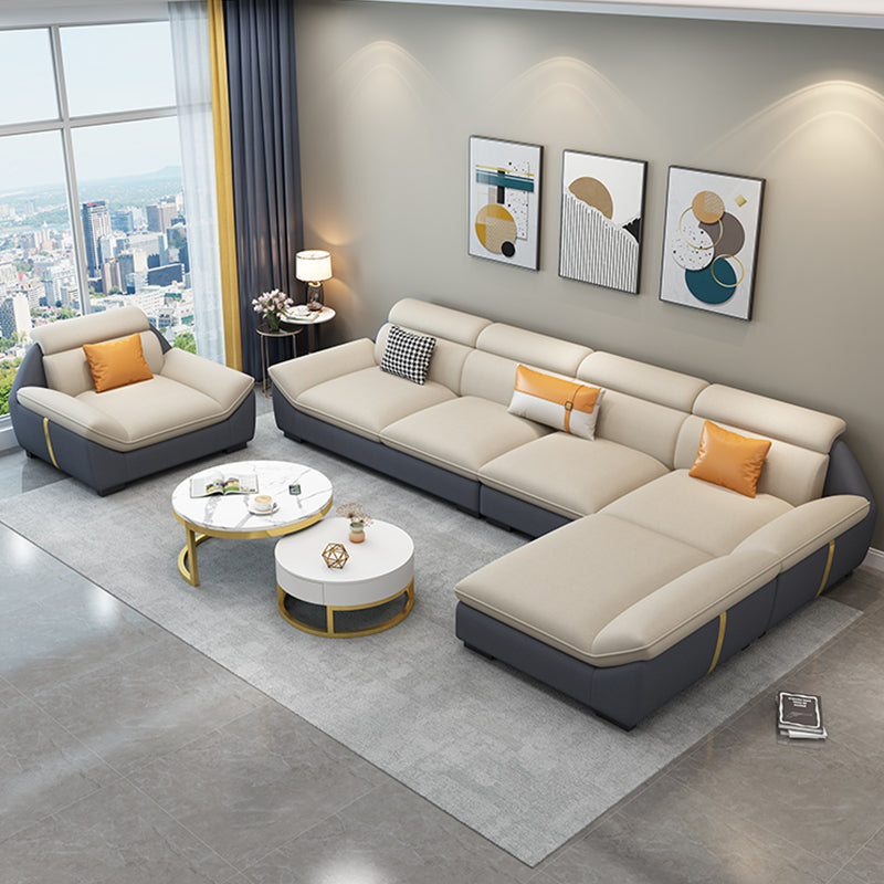 Divano in pelle finta del Nord Europa cucito cuscino per cuscini con cuscini