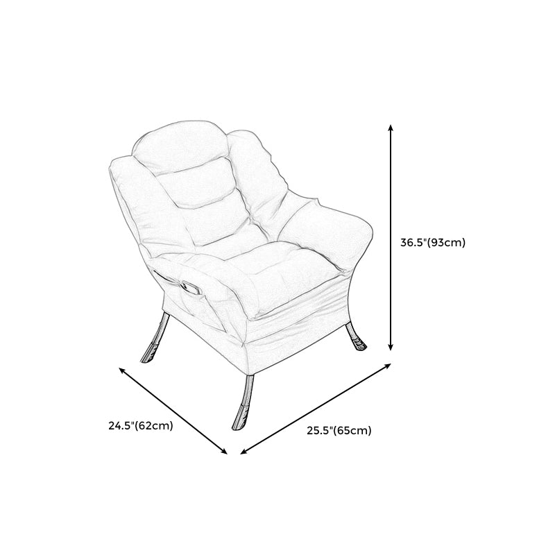 Solid Color Leather and Cotton Blend Accent Chair Set with Storage Clearhalo 'Accent Chairs' 'accent_chairs' 'Chairs & Seating' 'furn' 'furn_accent_chairs' 'Furniture' 'Living Room Furniture' 5436969