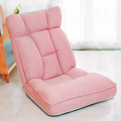 Linen Blend Sewn Pillow Back Chair for Apartment 21.65" Long Pink Non-Swivel Clearhalo 'Accent Chairs' 'accent_chairs' 'Chairs & Seating' 'furn' 'furn_accent_chairs' 'Furniture' 'Living Room Furniture' 5437020