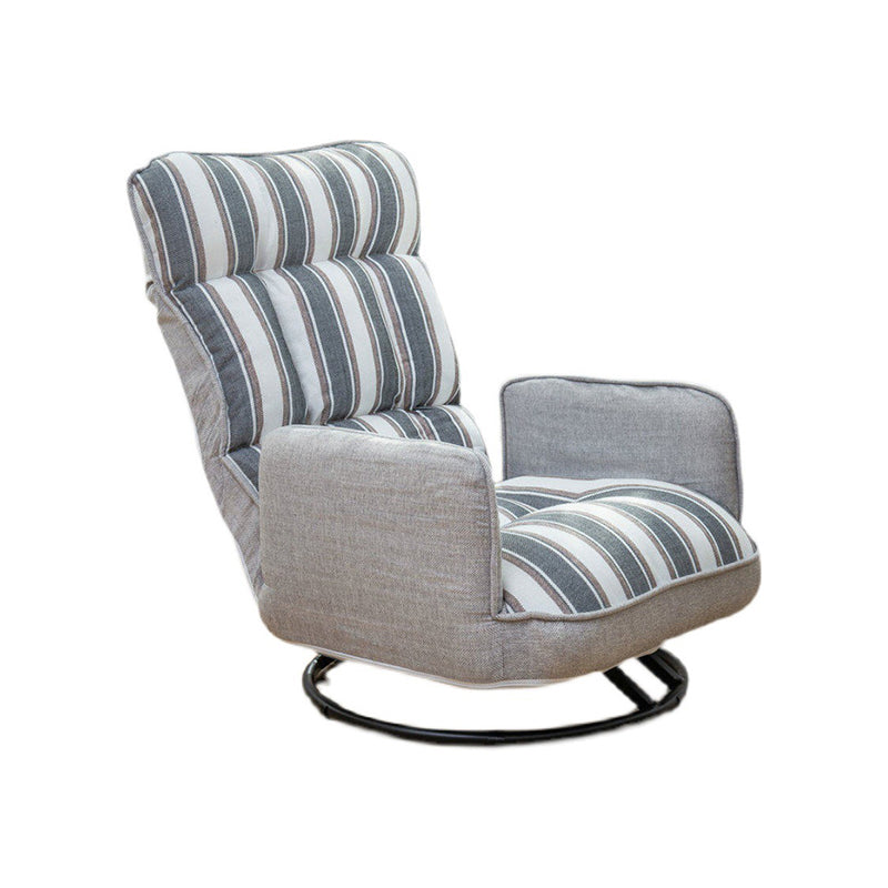 Linen Blend Sewn Pillow Back Chair for Apartment 21.65" Long Clearhalo 'Accent Chairs' 'accent_chairs' 'Chairs & Seating' 'furn' 'furn_accent_chairs' 'Furniture' 'Living Room Furniture' 5437024
