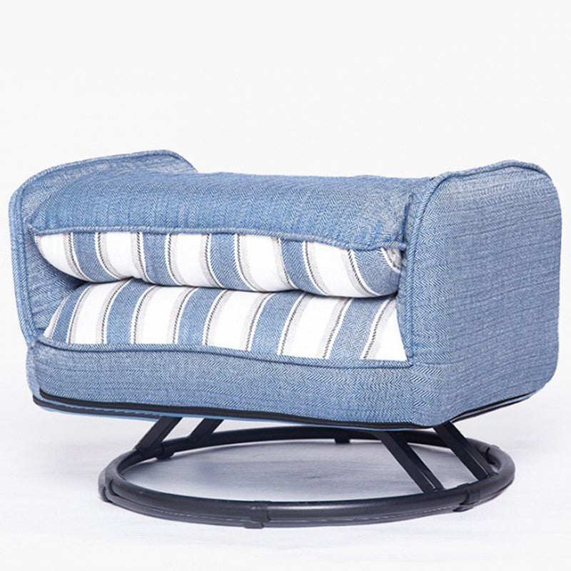 Linen Blend Sewn Pillow Back Chair for Apartment 21.65" Long Clearhalo 'Accent Chairs' 'accent_chairs' 'Chairs & Seating' 'furn' 'furn_accent_chairs' 'Furniture' 'Living Room Furniture' 5437026