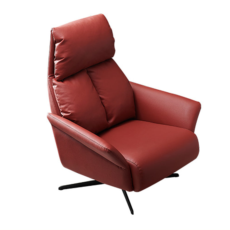 Solid Color Swivel Chair with Black Legs Arms Included Room Chair for Living Room Clearhalo 'Accent Chairs' 'accent_chairs' 'Chairs & Seating' 'furn' 'furn_accent_chairs' 'Furniture' 'Living Room Furniture' 5437038