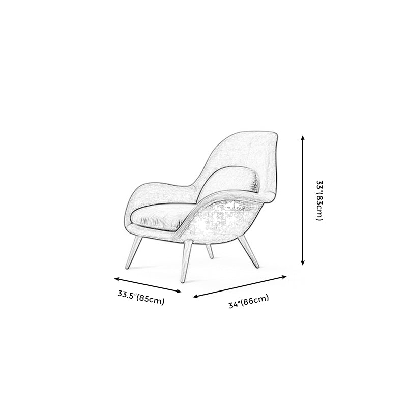 Arms Included Chair 33.4" L x 33.8" W x 32.6" H Solid Wood Frame Chair