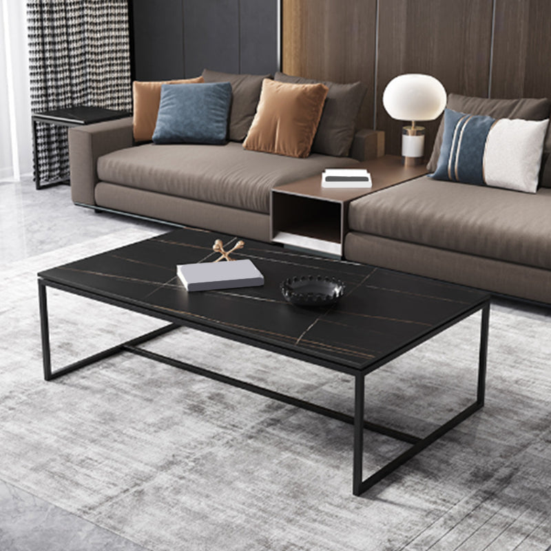 Trestle Basis Design Cocktailtisch Schwarz Gold/Weißer Couchtisch