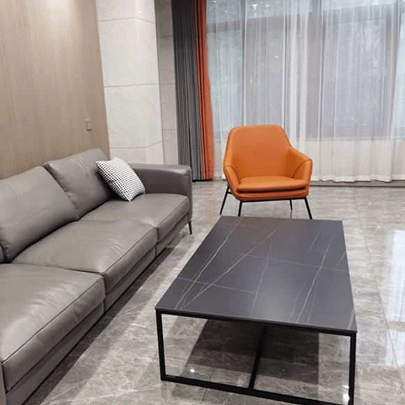 Trestle Basis Design Cocktailtisch Schwarz Gold/Weißer Couchtisch