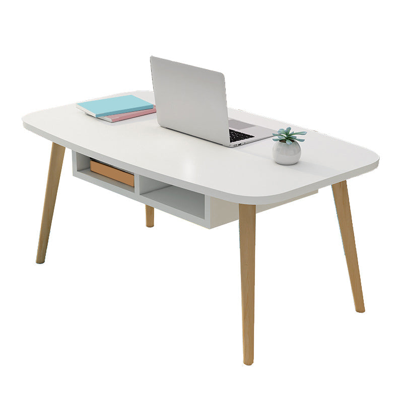 Modern Style Manufactured Wood Cocktail Table 4 Legs Coffee Table Clearhalo 'Coffee & Accent Tables' 'Coffee Tables' 'coffee_tables' 'furn' 'furn_coffee_tables' 'Furniture' 'Living Room Furniture' 5437155