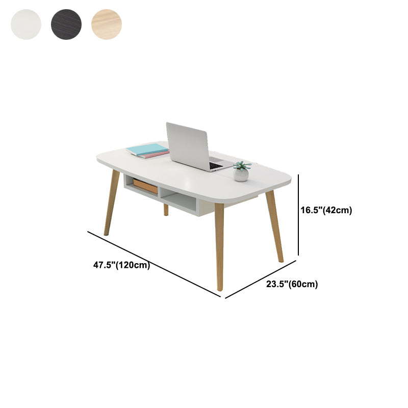 Modern Style Manufactured Wood Cocktail Table 4 Legs Coffee Table Clearhalo 'Coffee & Accent Tables' 'Coffee Tables' 'coffee_tables' 'furn' 'furn_coffee_tables' 'Furniture' 'Living Room Furniture' 5437159