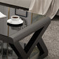 Modern Style Tempered Glass Top Cocktail Table Metal Frame Coffee Table