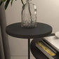 Mid-Century Modern Iron 2-Tier Side Table in Black and White Clearhalo 'Coffee & Accent Tables' 'End & Side Tables' 'end_side_tables' 'furn' 'furn_end_side_tables' 'Furniture' 'Living Room Furniture' 5437691