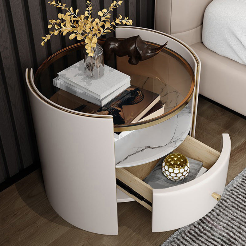 20" Tall 1 - Drawer Nightstand with Shelf Bedside Cabinet With Legs Clearhalo 'Bedroom Furniture' 'furn' 'furn_night_stand' 'Furniture' 'night_stand' 'Nightstands' 5437740