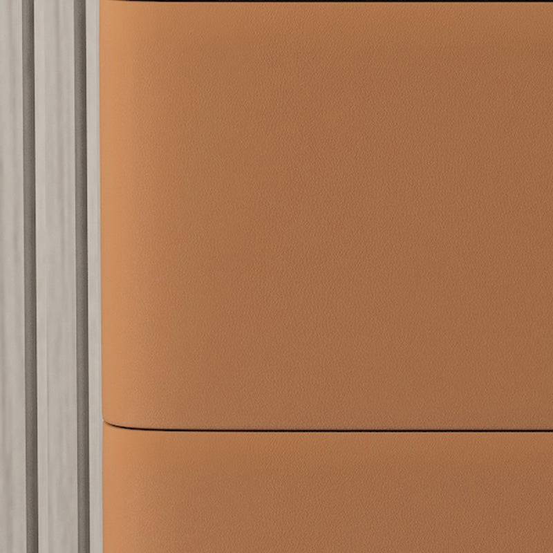 Contemporary Solid Wood Nightstand 23" Tall Night Table with Glass Top Clearhalo 'Bedroom Furniture' 'furn' 'furn_night_stand' 'Furniture' 'night_stand' 'Nightstands' 5437760