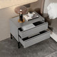 Wood 2-drawer Nightstand 20" Tall Accent Table Nightstand with 4 Legs Clearhalo 'Bedroom Furniture' 'furn' 'furn_night_stand' 'Furniture' 'night_stand' 'Nightstands' 5437768