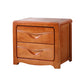 Traditional 20-inch Tall Solid Wood Nightstand 2-Drawer Night Table