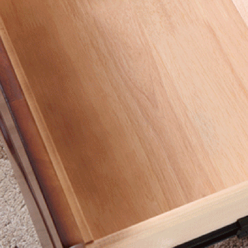 Tonnino tradizionale in legno massiccio da 20 pollici da 20 pollici tavolo da notte a 2 cassetti