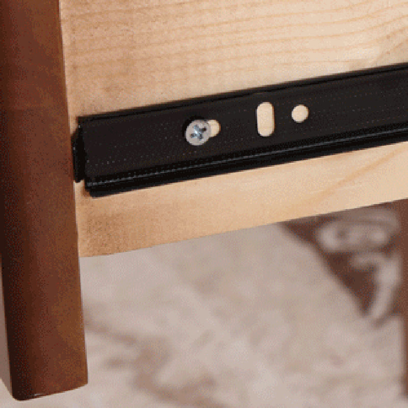 Table de nuit en bois massif de 20 pouces de haut de haut