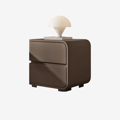 18.5 "de altura Madera de noche con cajones de acento Nightshand