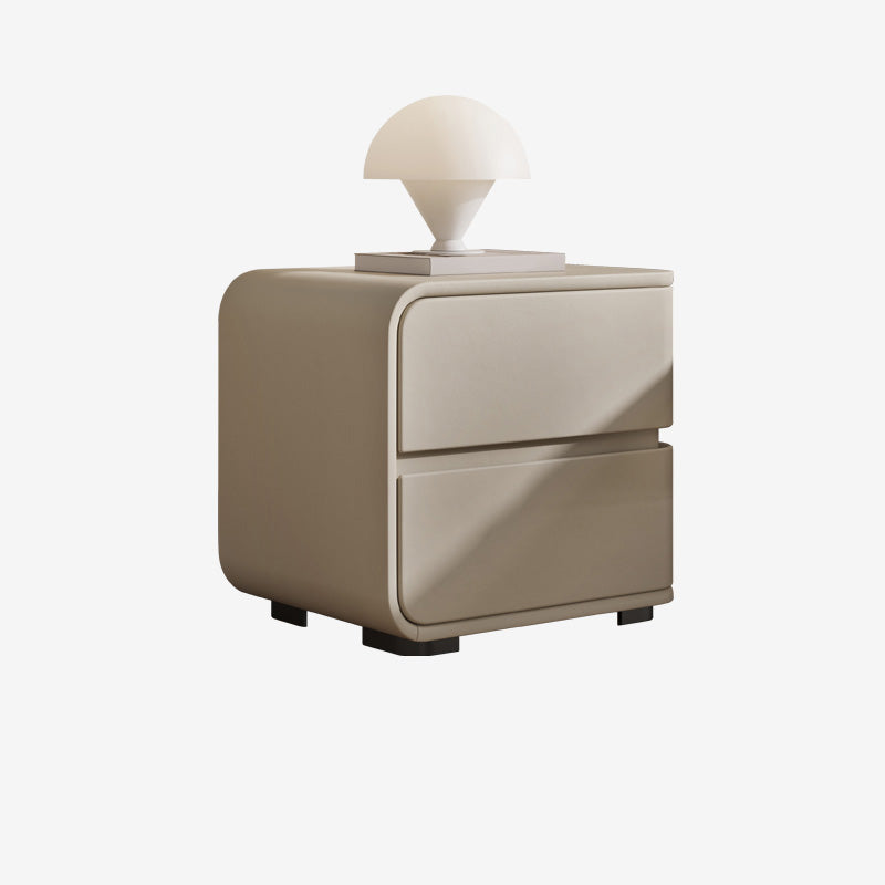 18.5 "de altura Madera de noche con cajones de acento Nightshand