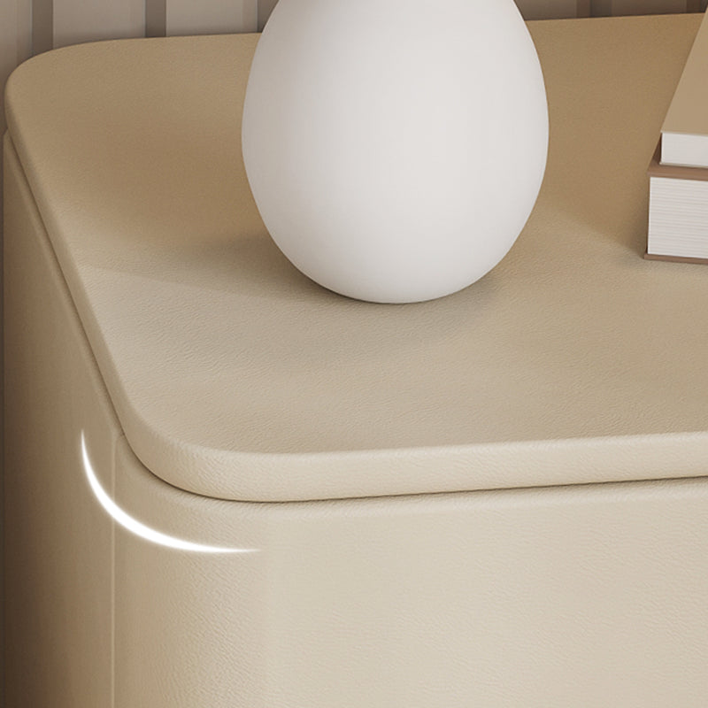 18.5 "de altura Madera de noche con cajones de acento Nightshand