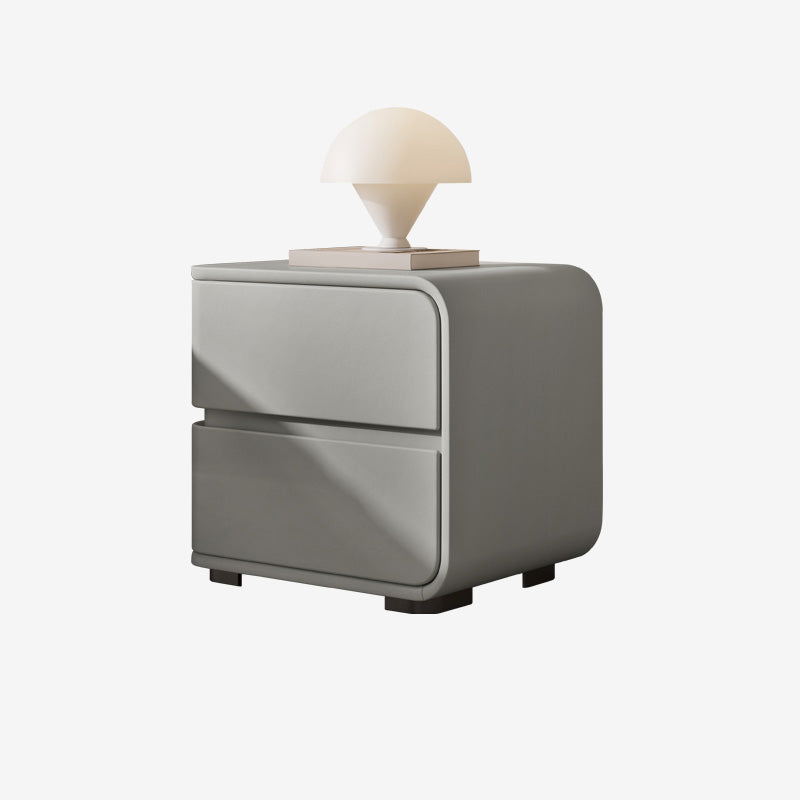 18.5 "de altura Madera de noche con cajones de acento Nightshand