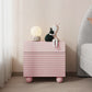 Wooden Nightstand with Legs 20" Tall Bedside Cabinet with Drawers Pink Clearhalo 'Bedroom Furniture' 'furn' 'furn_night_stand' 'Furniture' 'night_stand' 'Nightstands' 5437875