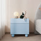 Wooden Nightstand with Legs 20" Tall Bedside Cabinet with Drawers Light Blue Clearhalo 'Bedroom Furniture' 'furn' 'furn_night_stand' 'Furniture' 'night_stand' 'Nightstands' 5437878