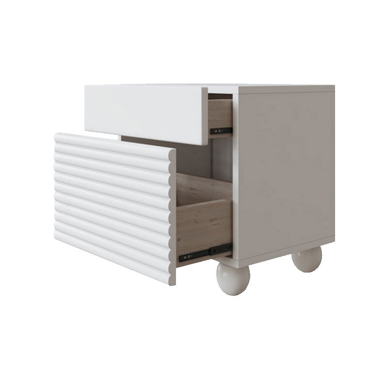 Wooden Nightstand with Legs 20" Tall Bedside Cabinet with Drawers Clearhalo 'Bedroom Furniture' 'furn' 'furn_night_stand' 'Furniture' 'night_stand' 'Nightstands' 5437881