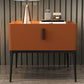 Mid-Century Modern 19-inch Tall Night Table 4 Legs Nightstand with 1 Drawer 18"L x 16"W x 19"H Orange Clearhalo 'Bedroom Furniture' 'furn' 'furn_night_stand' 'Furniture' 'night_stand' 'Nightstands' 5437903